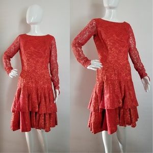 Vintage 1950s 1960s M/L Mermaid Dress